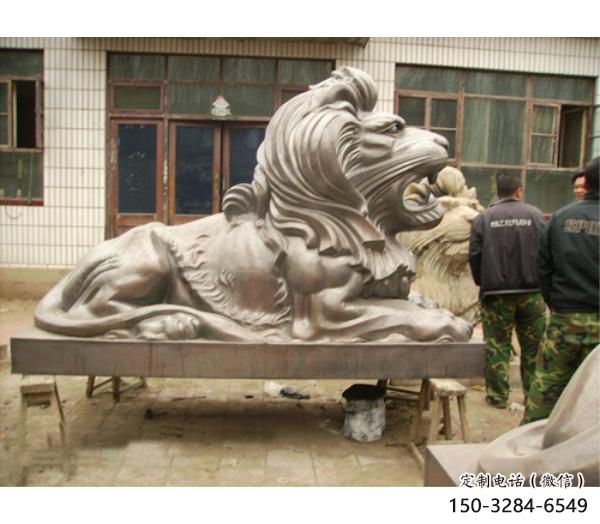 園林獅子雕塑服務(wù)商，美陳雕塑，趴獅雕塑精選