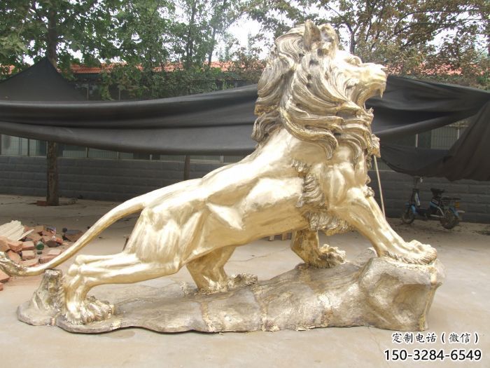 獅子雕塑通用，街頭雕塑，黃銅走獅雕塑標(biāo)準(zhǔn)
