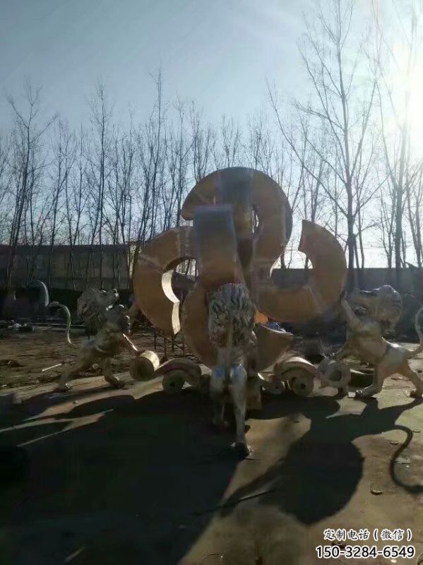 獅子雕塑選用，廣場雕塑，走獅雕塑制作