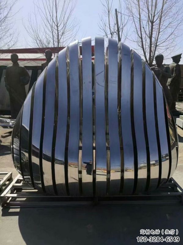 小區(qū)坐凳雕塑，拉絲景觀雕塑，抽象效果