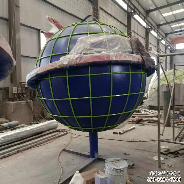 地球雕塑標(biāo)準(zhǔn)，烤漆工藝，不銹鋼地球雕塑精品