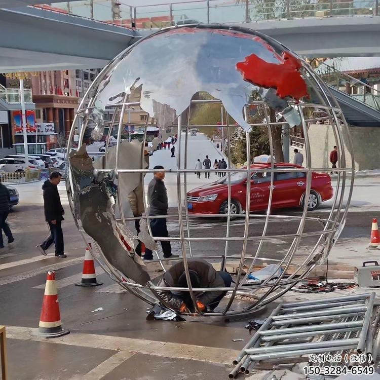 地球儀雕塑供需，標識雕塑，鏡面地球儀雕塑制造商