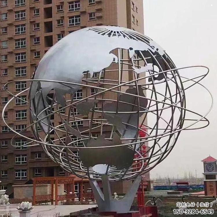 地球儀雕塑點(diǎn)擊，景觀雕塑，現(xiàn)代地球儀雕塑廠家