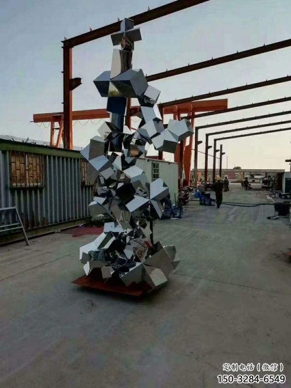 農(nóng)村景觀石雕塑，鏤空景觀雕塑，抽象效果