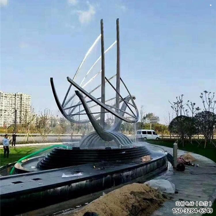 龍舟雕塑供應，街景小品，鍛鋼不銹鋼龍舟雕塑優(yōu)價