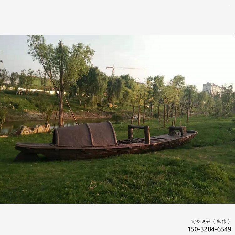 銅船雕塑承接，街頭藝術(shù)，小船銅雕塑廠家制作