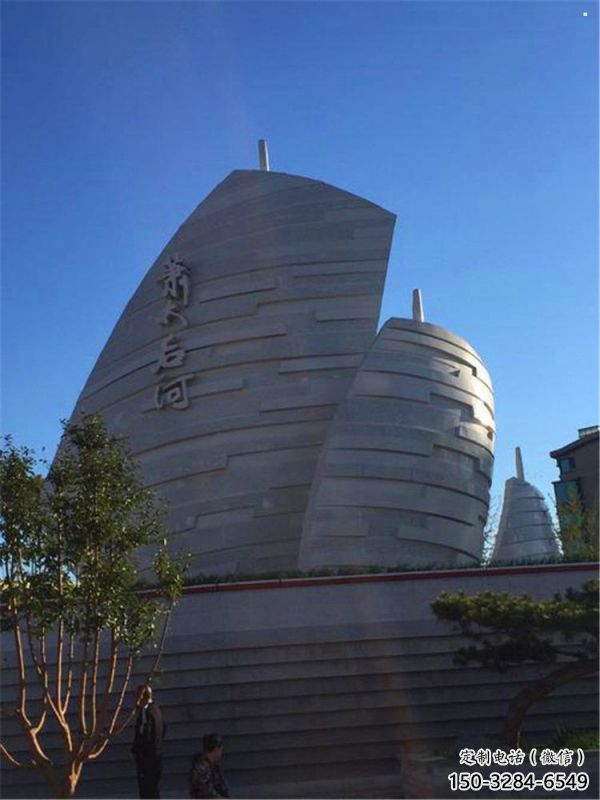 揚(yáng)帆遠(yuǎn)航雕塑制造商，戶外擺放，不銹鋼揚(yáng)帆遠(yuǎn)航雕塑廠家