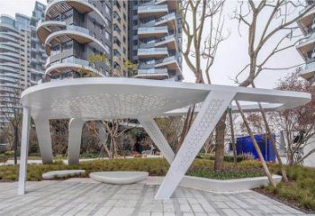 廊架雕塑，戶外景觀小品，不銹鋼長(zhǎng)廊雕塑