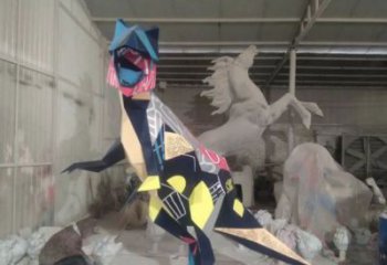 不銹鋼恐龍雕塑定價，街頭雕塑，烤漆恐龍雕塑廠家