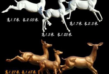 公園小鹿雕塑定價(jià)，村標(biāo)概念，仿銅小鹿雕塑選用