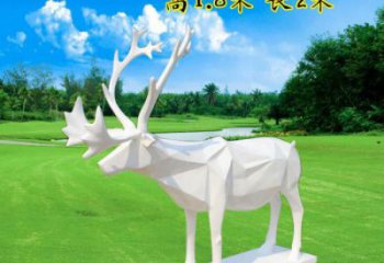 藝術(shù)小鹿雕塑選定，切面工藝，景觀小鹿雕塑預(yù)定