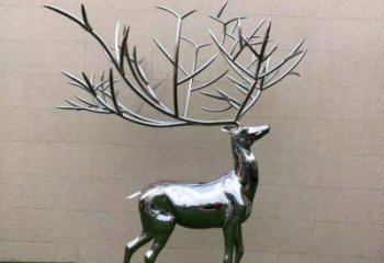 景觀小鹿雕塑制造，歐式風(fēng)格，鏡面小鹿雕塑定價(jià)