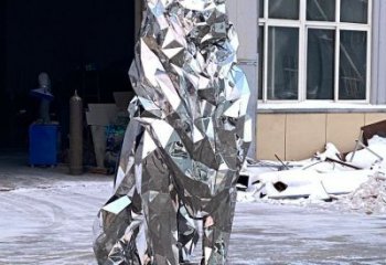 獅子雕塑供需，圓雕系列，不銹鋼獅子雕塑制造商