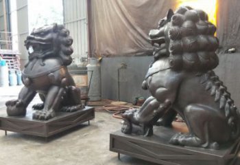 景區(qū)獅子雕塑通用，陸地?cái)[件，各類蹲獅雕塑點(diǎn)擊