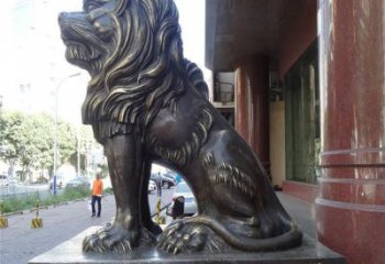 獅子雕塑定制制造，歐式風(fēng)格，蹲獅雕塑裝飾供給
