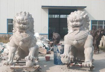 獅子雕塑供給，中式工藝，蹲獅雕塑精品磨具