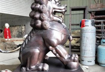 獅子雕塑優(yōu)選，城市裝飾，展示蹲獅雕塑定做