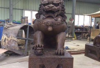 獅子雕塑優(yōu)選，室外雕塑，鑄銅景觀蹲獅雕塑優(yōu)選