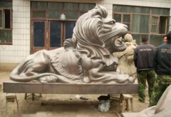 園林獅子雕塑服務(wù)商，美陳雕塑，趴獅雕塑精選