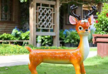 幼兒園坐凳雕塑，小鹿坐凳雕塑，卡通動(dòng)物類型