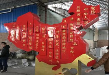 地圖雕塑制作，陸地?cái)[件，不銹鋼地圖雕塑制造廠家
