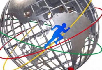 地球儀雕塑專供，美陳雕塑，社區(qū)現(xiàn)代地球儀雕塑預(yù)定