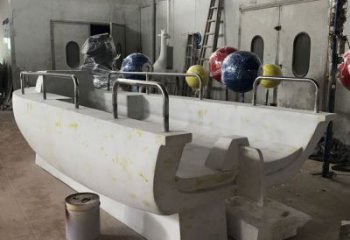 輪船雕塑擺件通用，水景雕塑，不銹鋼輪船雕塑廠