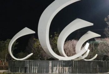 城市帆船雕塑，噴漆體育雕塑，古銅效果