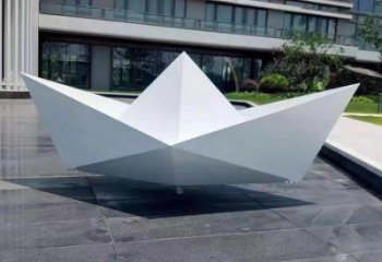 紙船雕塑供給，室外雕塑，折紙船雕塑生產(chǎn)商