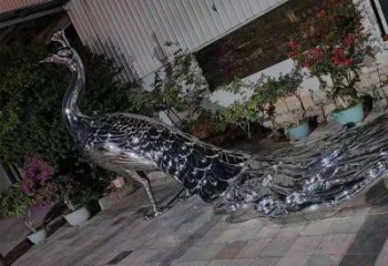 現(xiàn)代鳳凰雕塑展品，室外軟裝，不銹鋼鳳凰雕塑訂做廠家