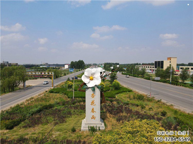 杏花雕塑常用，景觀概念，不銹鋼杏花雕塑廠家