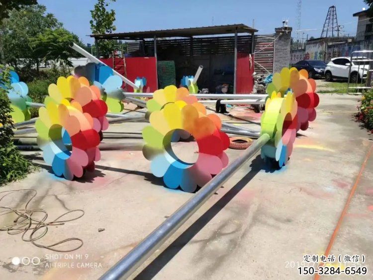 杏花雕塑定價，烤漆工藝，不銹鋼杏花雕塑制作廠家