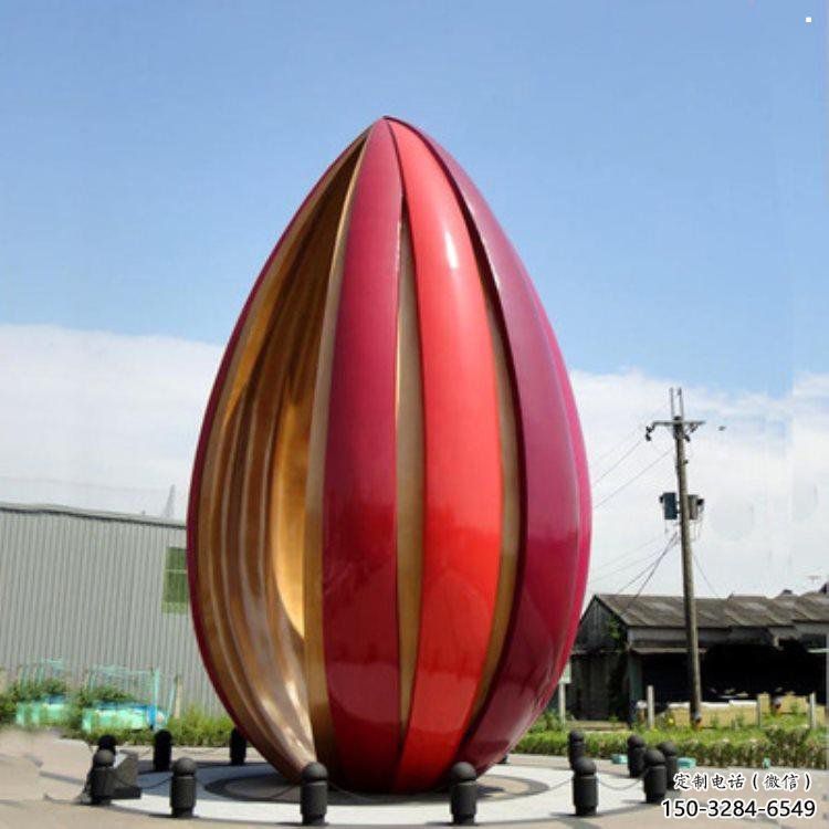 郁金香雕塑定價，街景小品，不銹鋼郁金香雕塑工廠