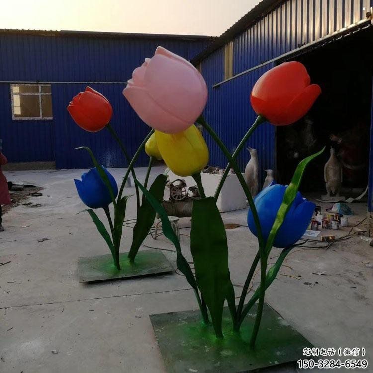 郁金香雕塑精選，景觀概念，不銹鋼郁金香雕塑制作
