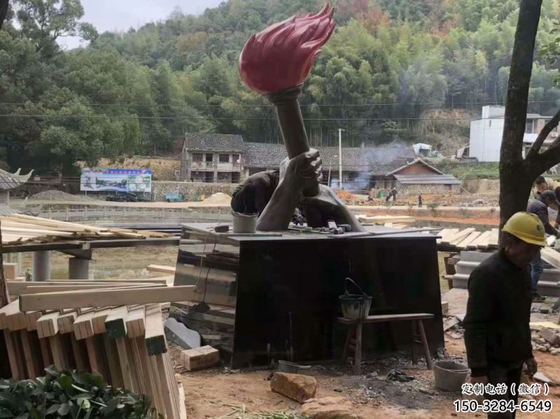 火炬雕塑制作專供，園林裝飾，建筑不銹鋼火炬雕塑