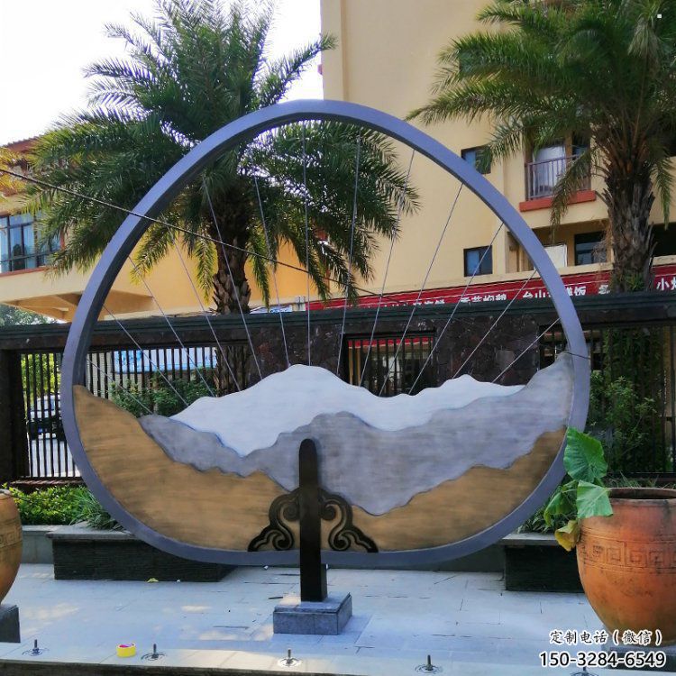 假山鐵藝雕塑，校園雕塑，白鋼假山雕塑制作廠家