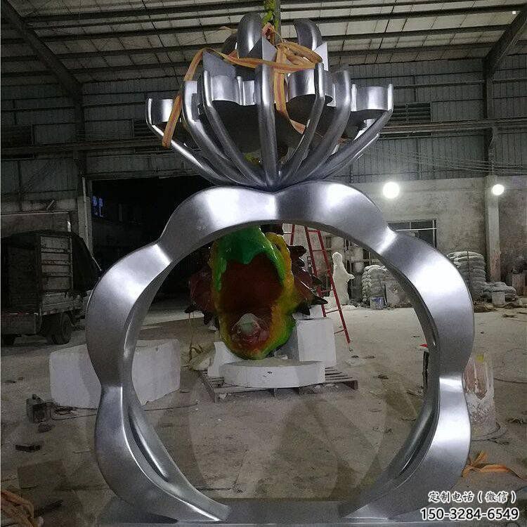 現(xiàn)代鉆戒雕塑定制，中式工藝，鉆戒雕塑造型優(yōu)價