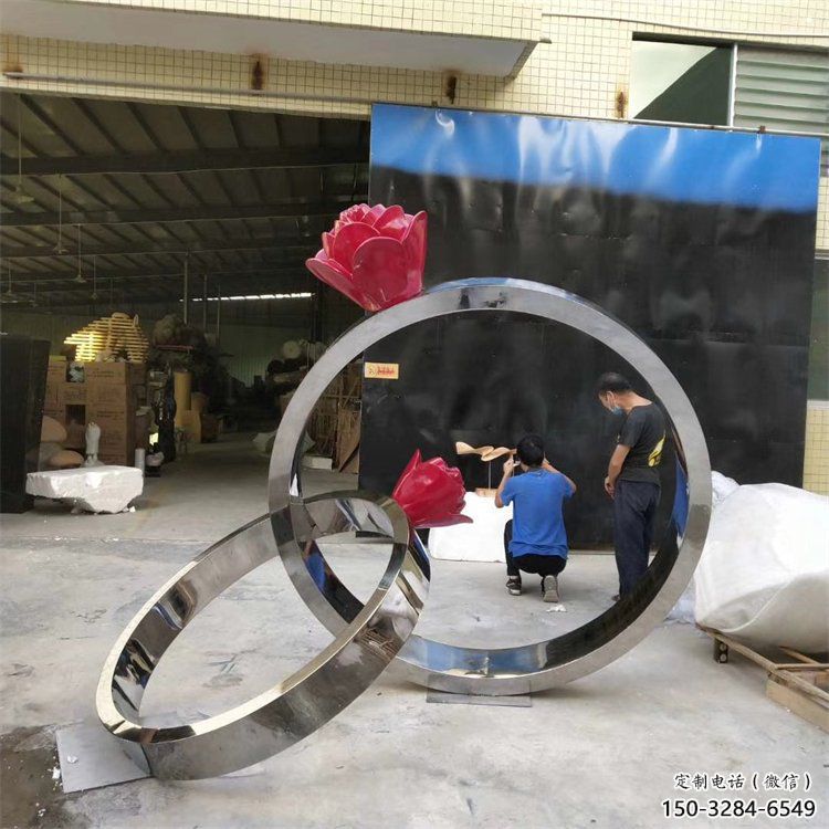 鉆戒雕塑通用，花園小品，廣場景觀鉆戒雕塑優(yōu)價