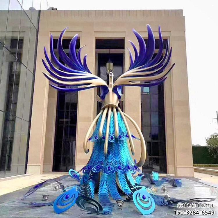 孔雀雕塑制造商，景觀雕塑，不銹鋼孔雀雕塑訂做廠家