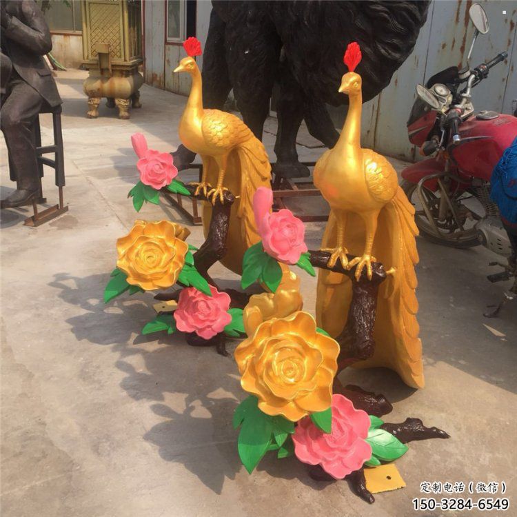 孔雀雕塑制作廠家，公園小品，銅孔雀雕塑優(yōu)選?