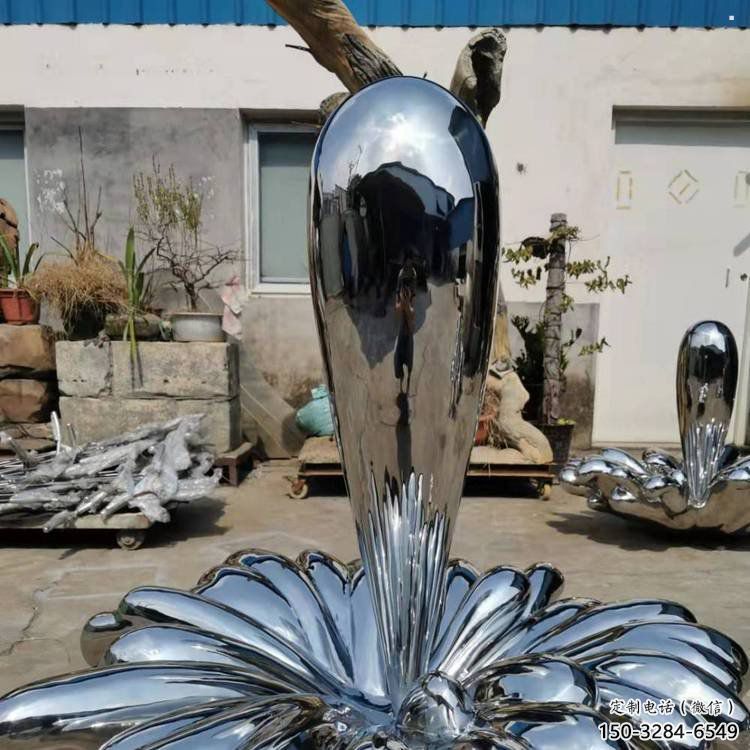 海雕塑通用，陸地?cái)[件，不銹鋼海浪紋雕塑點(diǎn)擊