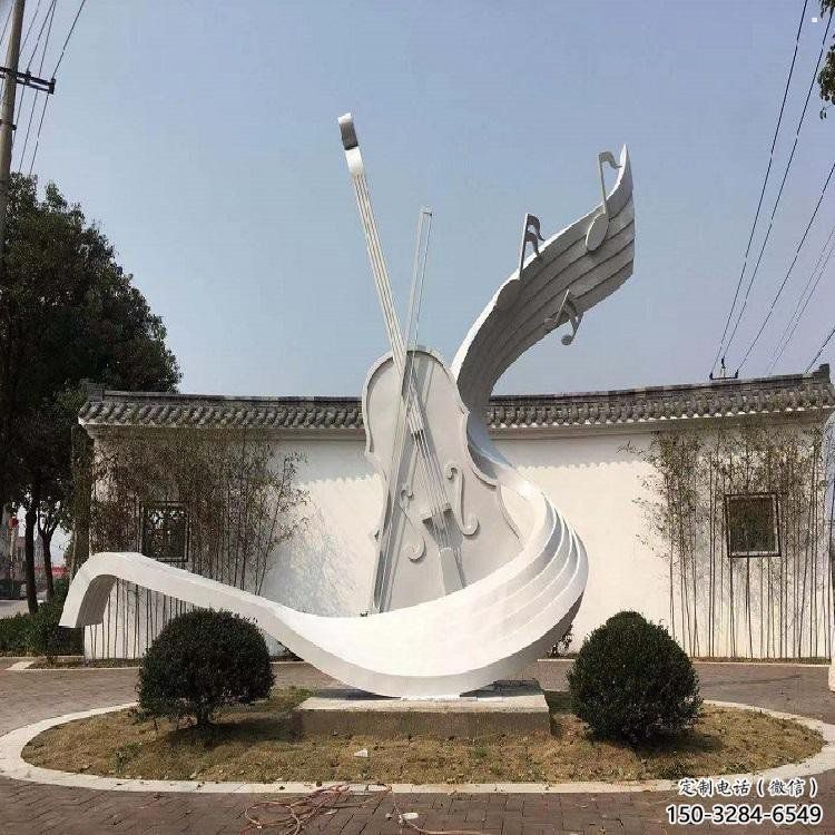 小提琴雕塑精選，景觀概念，不銹鋼小提琴雕塑生產(chǎn)
