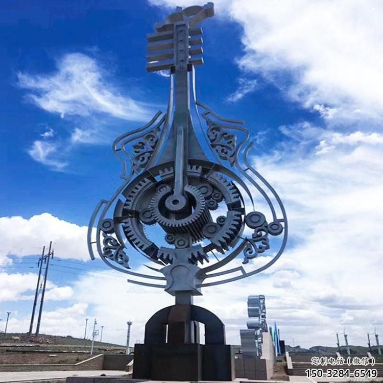 小提琴雕塑展品，公園小品，不銹鋼小提琴雕塑生產(chǎn)商
