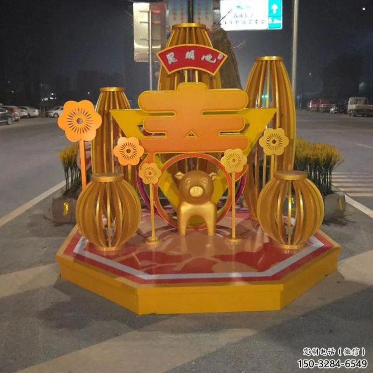 現(xiàn)代春字雕塑承接，慶典風(fēng)格，不銹鋼春字雕塑廠