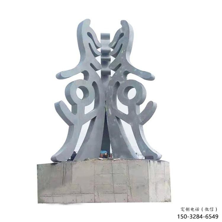 古文字雕塑通用，街景小品，不銹鋼古文字雕塑制造廠家