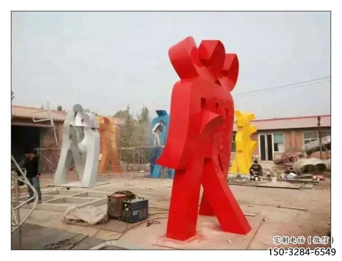 甲骨文雕塑觀賞型，公園小品，不銹鋼甲骨文雕塑常用