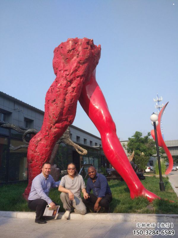 花園人字雕塑制造商，標(biāo)識(shí)雕塑，不銹鋼人字雕塑優(yōu)選廠家
