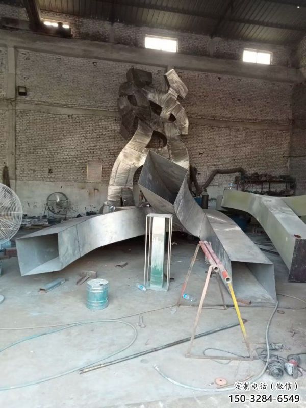 甲骨文雕塑工廠選用，街道標(biāo)識(shí)，不銹鋼甲骨文雕塑批發(fā)