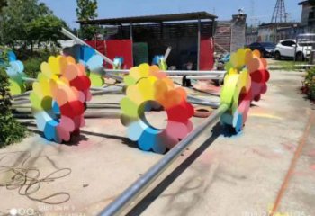 杏花雕塑定價，烤漆工藝，不銹鋼杏花雕塑制作廠家