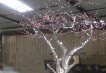 櫻花雕塑優(yōu)選，城市裝飾，不銹鋼櫻花雕塑訂做廠家